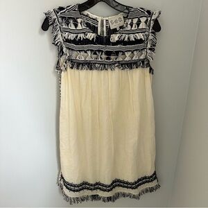 Sea New York Shift Dress with Knitted Detail - Size 6